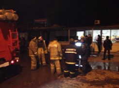 В Волгограде на рынке «Юбилейный» произошел пожар