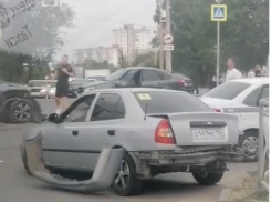 «Дальтоник что ли?»: момент жесткого ДТП в Волгограде попал на видео