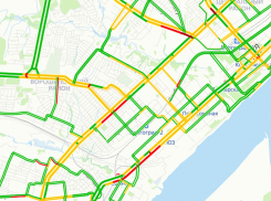 6-балльные пробки парализовали утренний Волгоград 