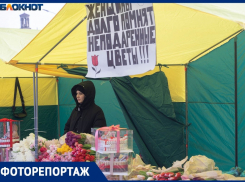 «Дешевле, чем в прошлом году»:  мужчины скупают тюльпаны в Волгограде