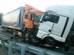 Прицеп грузовика Mercedes вылетел на встречу фуре под Волгоградом