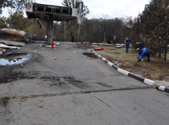 Только на 3 сутки специалисты смогли осмотреть место взрыва на заправке «Газпрома» в Волгограде: изъяты фрагменты