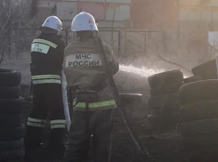 Дом сгорел в частном секторе Волгограда