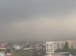 Пыльную бурю сняли на видео во время грозы в Волгограде  