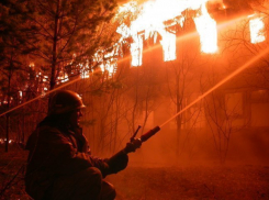 В Волгограде из-за чьей-то неосторожности сгорел банный комплекс
