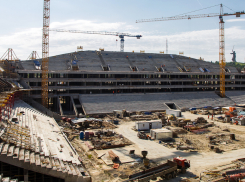 На стадионе «Волгоград Арена» начали строить фасады