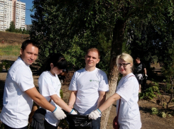Сотрудники Поволжского Сбербанка в Волгограде приняли участие во всероссийском экологическом субботнике