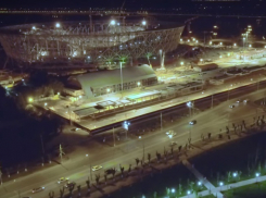 Потрясающие кадры строящегося стадиона «Волгоград Арена» попали в объектив квадрокоптера в первую ночь лета