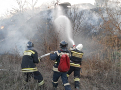 В Волгограде ликвидировали масштабное возгорание камыша