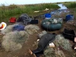 На видео попало задержание в Волгоградской области браконьеров с богатым уловом