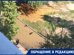 Купание детей на проезжей части напугало волгоградцев