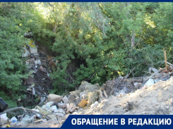 Долину реки Мокрой Мечетки в Волгограде  засыпали строительным мусором