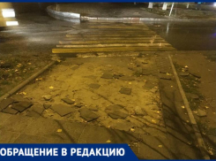 «Здесь недалеко травмпункт»: на юге Волгограда жители ходят в больницу по разбитой дороге