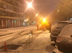 Волгоградцы жалуются на ремонт дорог в снег