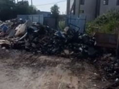 В Волгограде сгорела гигантская мусорная свалка возле газораспределительной станции: видео 