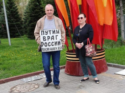 Очевидцы: в центре Волгограда одиночный пикетчик напал на прохожую с ребенком