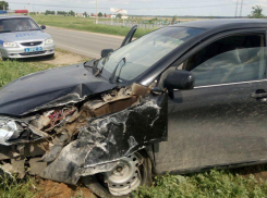 Пьяная автоледи под Волгоградом протаранила столб