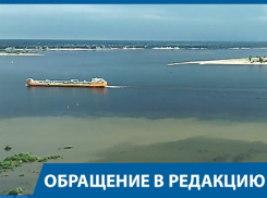Волгоградец снял на видео сомнительные выбросы в Волгу