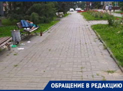 Релакс бомжа в центре Волгограда сняли на видео
