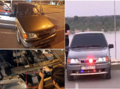 Волгоградец установил полицейскую мигалку на «пятнадцатую» и развлекался в компании