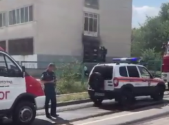 Появилось видео пожара в школе №92 в Волгограде