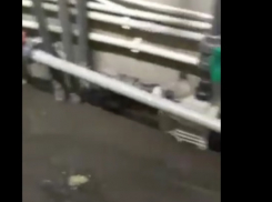 Огромный фекальный фонтан топит комплекс «Русская баня» в Волгограде