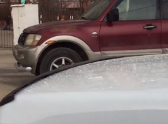 Град на севере Волгограда сняли на видео 