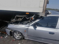 Отвлекшийся водитель Hyundai влетел под фуру в Волгограде