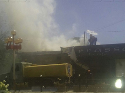 Сносимое кафе Terrassa в Волжском загорелось 