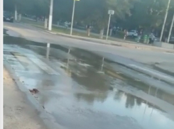 Вода из колодца третий день топит улицу на юге Волгограда