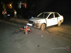 Водитель сбил несовершеннолетнего мотоциклиста под Волгоградом