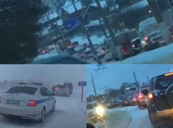 Публикуем видео 10-балльных пробок в Волгограде и области