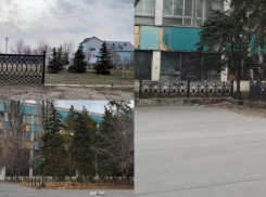 В Волгограде загадочно исчезает историческая чугунная ограда