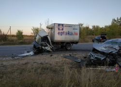  Грузовик вылетел на встречку в Волгоградской области: мгновенно погибли водитель и пассажирка  Toyota