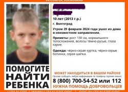 В Волгограде пропал без вести 10-летний школьник