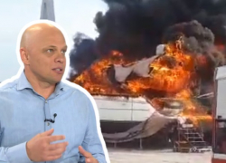 Стала известна причина пожара на яхте известного волгоградского бизнесмена