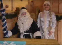 Дед Мороз с внучкой поздравили читателей "Блокнота Волгограда" с годом золотого поросенка