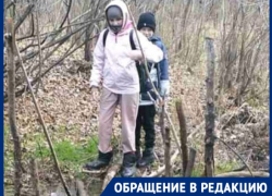 На волгоградских Мальдивах дети добираются до школы через водоем