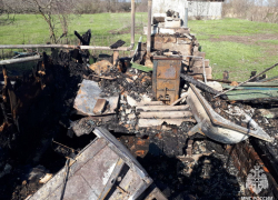 Обгоревший труп мужчины найден на месте страшного ночного пожара под Волгоградом