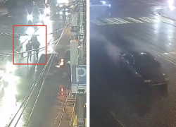 Стрельба, таран авто и пешая погоня попала на видео в Волгограде