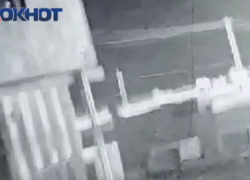 Момент падения сбитого украинского беспилотника под Волгоградом попал на видео 