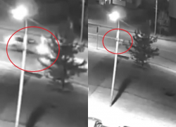 Жёсткий наезд на пешехода попал на видео в Волгограде: даже не остановился