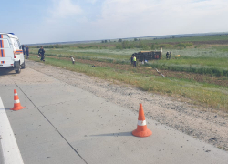 Опубликовано видео с места ДТП в Городище, где пострадали 13 человек в опрокинувшейся «Газели»