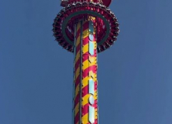 60-метровую башню запустили с падающими мешками вместо людей в Волгограде