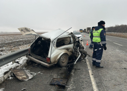 Иномарка влетела в стоящую на обочине фуру под Волгоградом: есть погибший