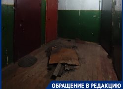 Потолок рухнул в доме на юге Волгограда