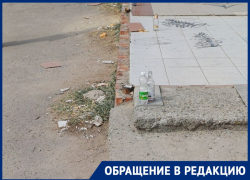 Остановка превратилась в руины с помоями на севере Волгограда