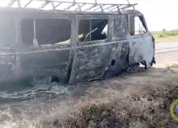 Под Волгоградом водитель погиб в горящем УАЗе после столкновения с фурой