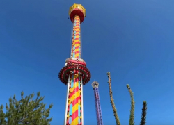 Первое падение с 60-метровой высоты показали в Волгограде 