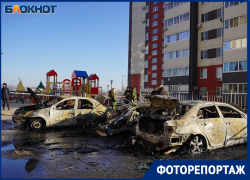 Взрыв на парковке оставил дыру в семье: кадры с места гибели 3-летнего волгоградца в ЖК "Комарово"